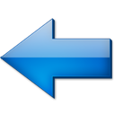Fleche gauche bleue icon